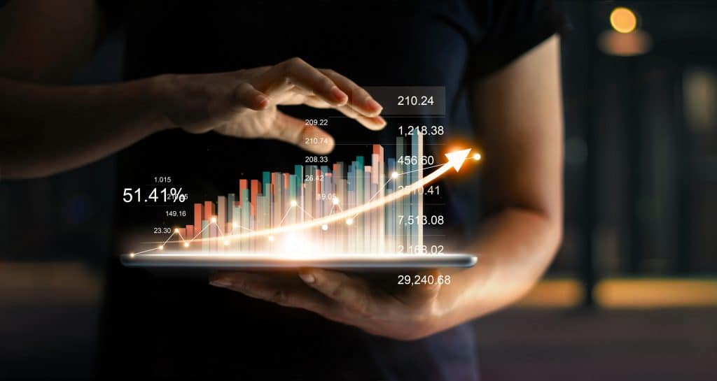 Growth statistics hologram 