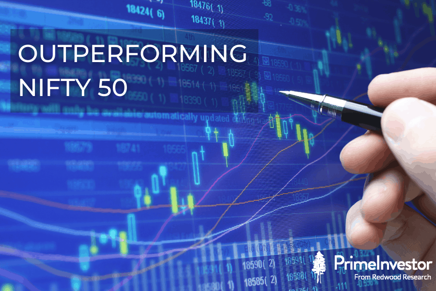 Outperforming nifty 50